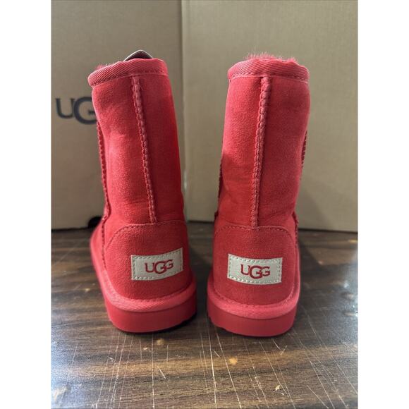 UGG Kids Classic Short 2 Raspberry Sorbet Boots Youth Size 1 K/1017703K - Picture 4 of 6